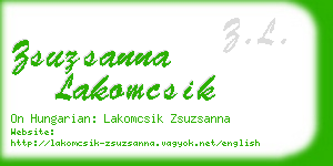 zsuzsanna lakomcsik business card